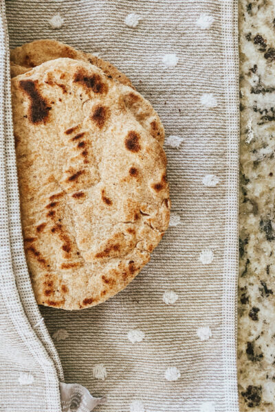 recipe for healthy, from scratch einkorn flour tortillas