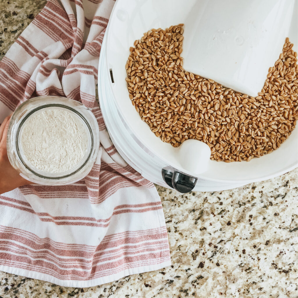 how to grind your own flour at home, all of the benefits, how to source grains, and the cost breakdown. 